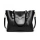 WOMENS DESIGNER PURSES AND HANDBAGS LADIES SHOULDER BAGS SATCHEL TOTE BAG - BLACK