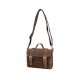 AB EARTH DISTRESSED CROSSBODY SATCHELS - DISTRESSED BROWN