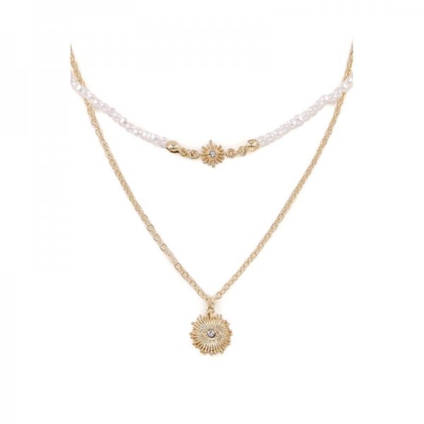 Cream Pearl Pendant Necklace